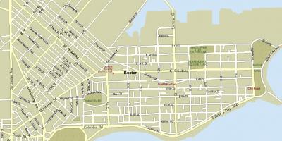 Karte Bostonas masa