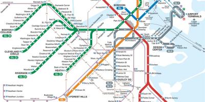 Karte Boston metro
