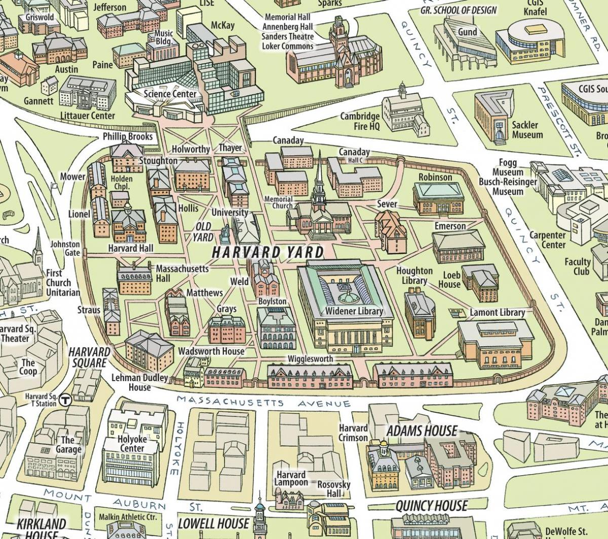 karte Hārvarda universitāte