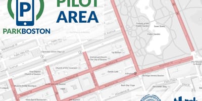 Bostonas autostāvvieta metru karte