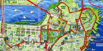 Tūrisma karte Boston