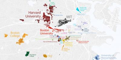 Karte Bostonas universitātē