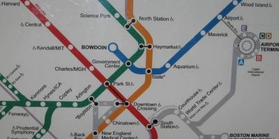 Bostonas dienvidu stacija map