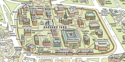 Karte Hārvarda universitāte