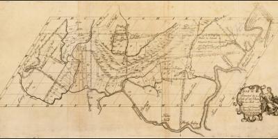 Karte koloniālās Boston